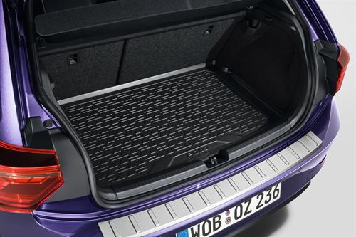 VW Polo bagagerumsmåtte i hård plast til model m. variabel bund i top position